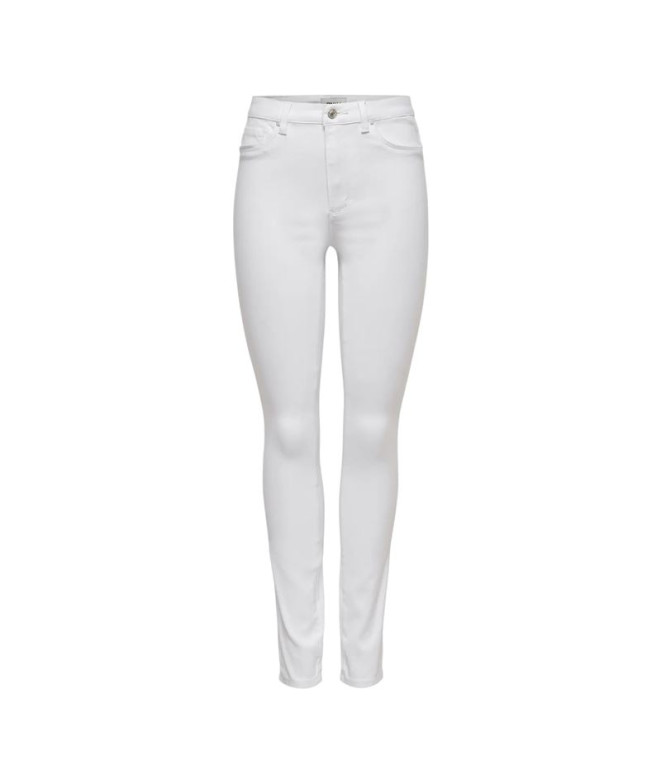 Pantalón Only Onlroyal Hw Sk Jeans Dnm White Noos White Mujer