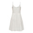 Vestido Only Onlhelena Lace S/L Short Noos Cloud Dancer Mujer