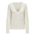 Sudadera Only Jdyelanora L/S V-Neck Pullo. Knt Noos Cloud Dancer Detail: Mujer