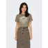 Camiseta Only Onllucy Life Reg S/S Noos Walnut Print:Untamab Mujer