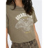 Camiseta Only Onllucy Life Reg S/S Noos Walnut Print:Untamab Mujer
