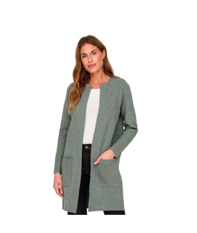 Casaco Only Onlriver L/S Long Knt Noos Agave Green Detalhe: W Mulher