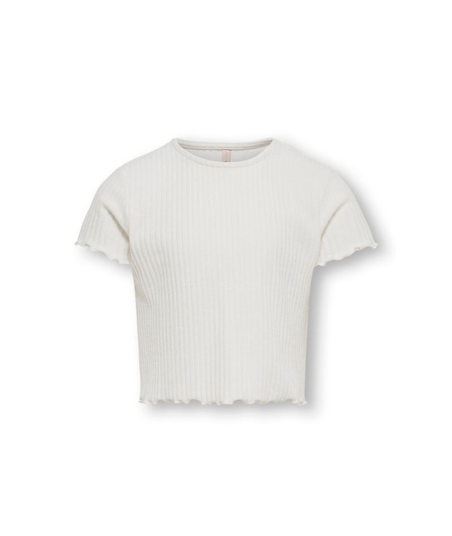 Camiseta Only Kognella S/S O-Neck Noos Cloud Dancer Infantil