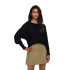 Sudadera Only Onladaline L/S Short Pullo Knt Noos Black Mujer