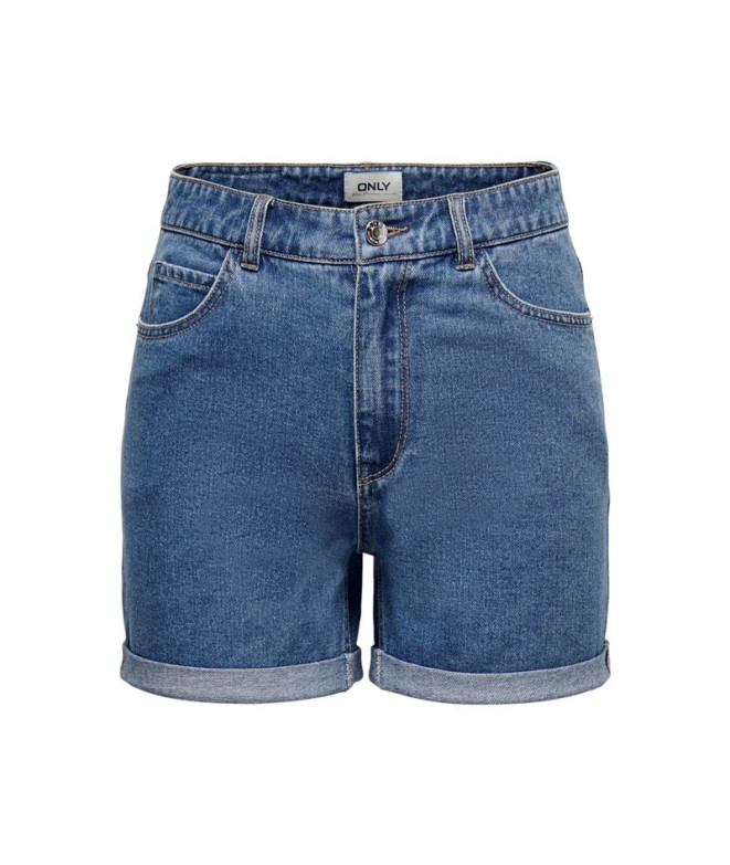 Pantalón Only Onlvega Hw Mom Dnm Noos Medium Blue Denim Mujer