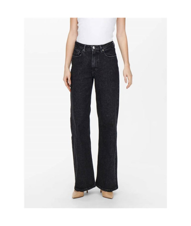 Calça Only Onljuicy Hw Wide Leg Rea244 Noos...