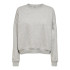 Moletom Only Onl Life L/S Crew Oversize Noos Light Grey Melange Mulher