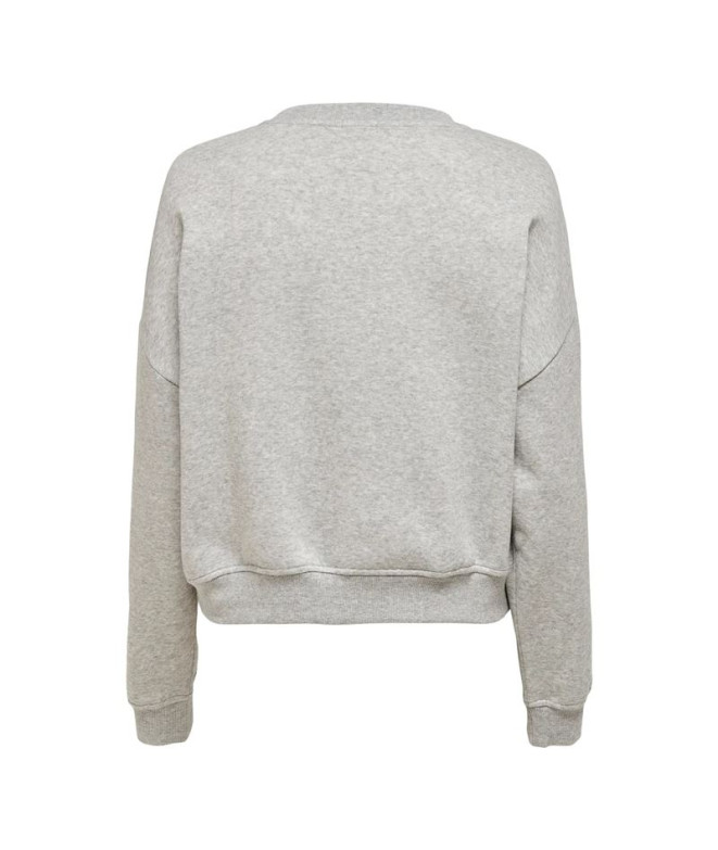 Moletom Only Onl Life L/S Crew Oversize Noos...