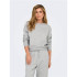 Sudadera Only Onl Life L/S Crew Oversize Noos Light Grey Melange Mujer