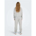 Moletom Only Onl Life L/S Crew Oversize Noos Light Grey Melange Mulher