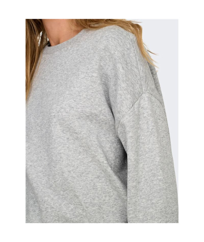 Moletom Only Onl Life L/S Crew Oversize Noos...