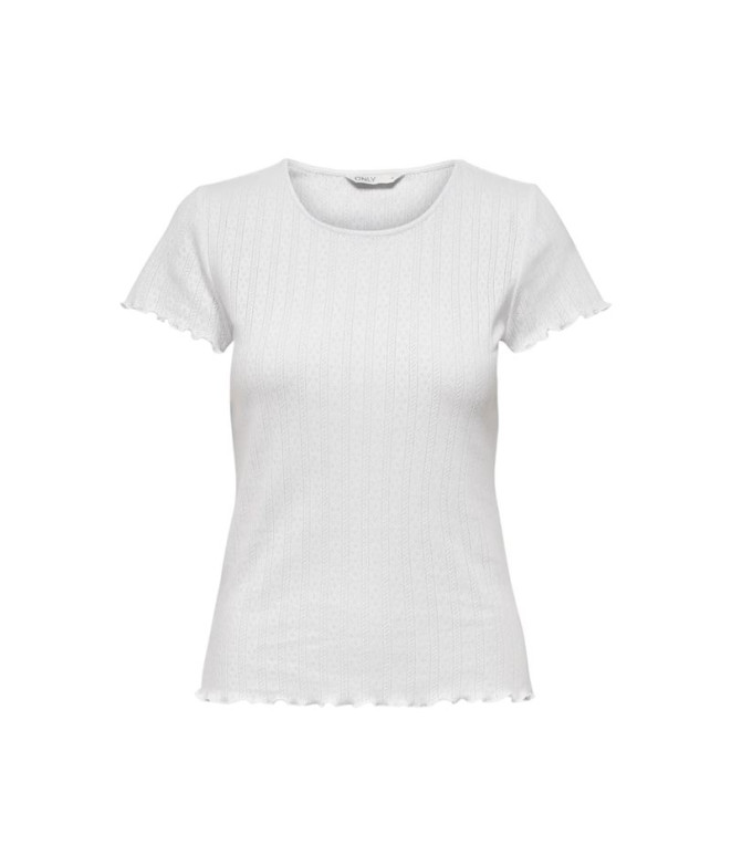 Camiseta Only Onlcarlotta S/S Noos White Mujer