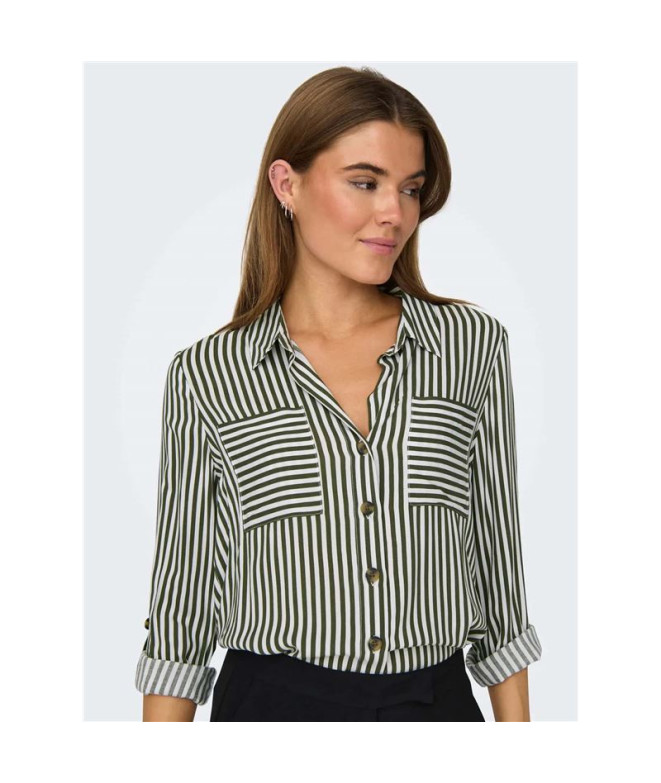 Camisa Only Onlyasmin L/S Noos Grape Leaf...