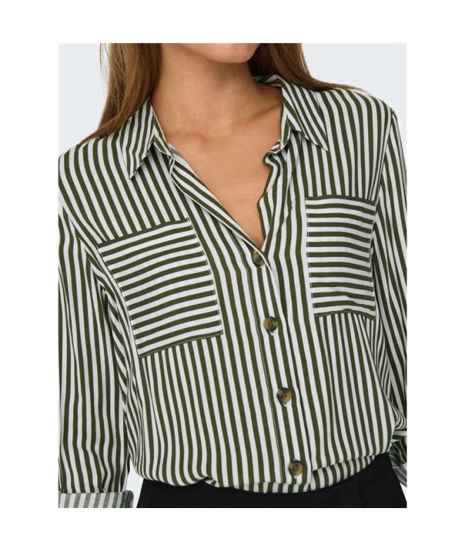 Camisa Only Onlyasmin L/S Noos Grape Leaf...
