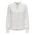 Camiseta Only Onlmette V-Neck Ls Smock Noos Cloud Dancer Mujer