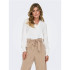T-shirt Only Onlmette V-Neck Ls Smock Noos Cloud Dancer Femme