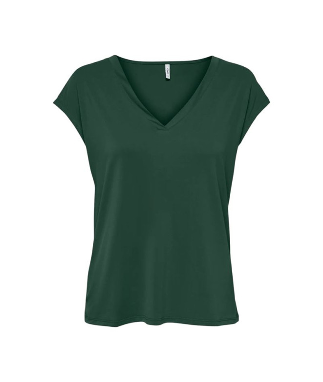 Camiseta Only Onlfree Life S/S Mod.V-Neck Noos Sycamore Mujer