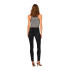 Camiseta Only Onlbelia S/L Crop Noos Black Stripes:Cloud Mulher