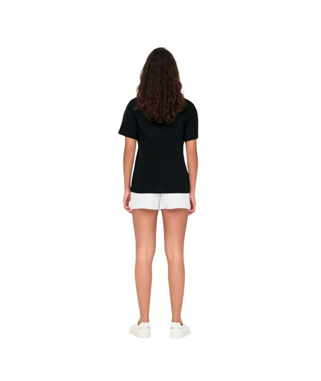 Camiseta Only Jdypisa S/S T- Noos Preto Mulher