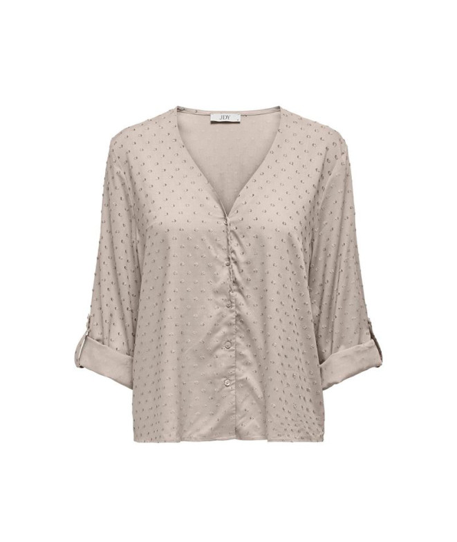 Camisa Only Jdydiana Life 7/8 Dobby Noos Chateau Gray Mujer