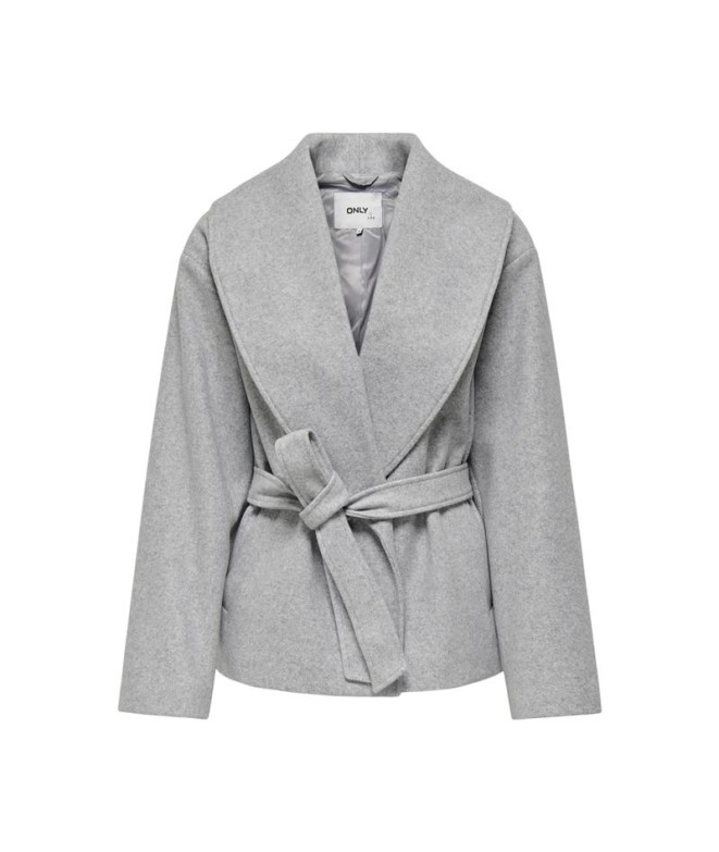 Chaqueta Only Onlaugusta Life Short Coat Otw Noos Dark Grey Melange Mujer