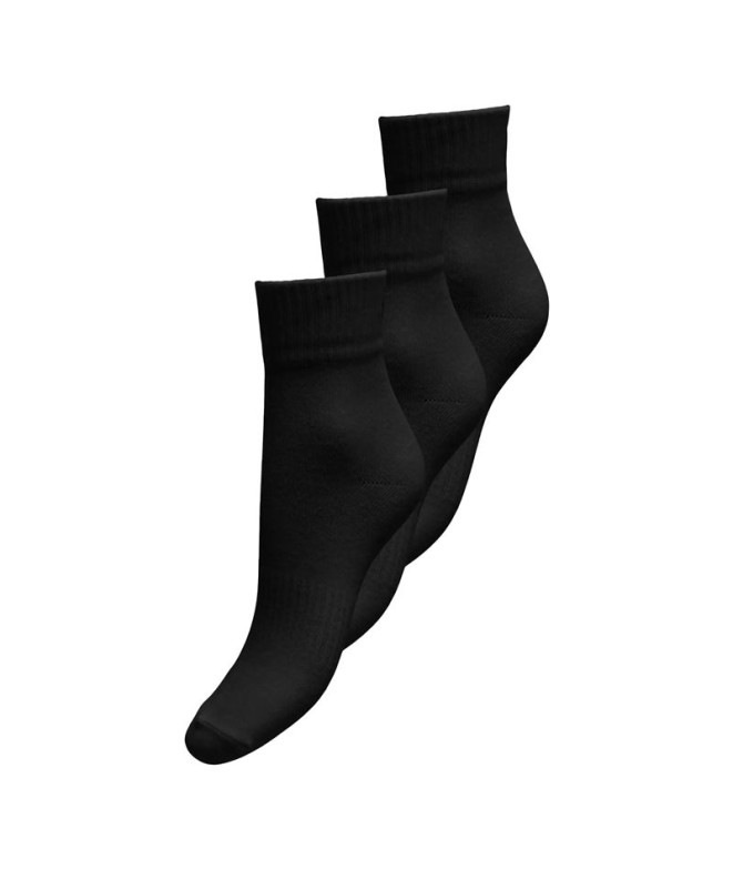 Meias Only Onltine Heart Tennis Sock Infantil Preto Pack