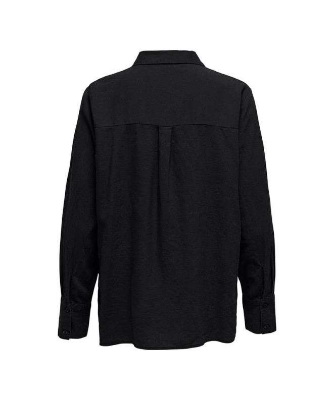 Camisa Only Jdysay L/S Linen Loose Noos Black...