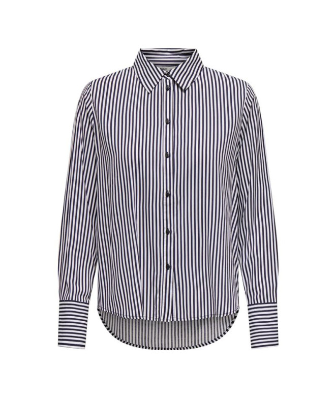 Camisa Only Onlberit Life L/S Black Stripes:Cd Str Mujer