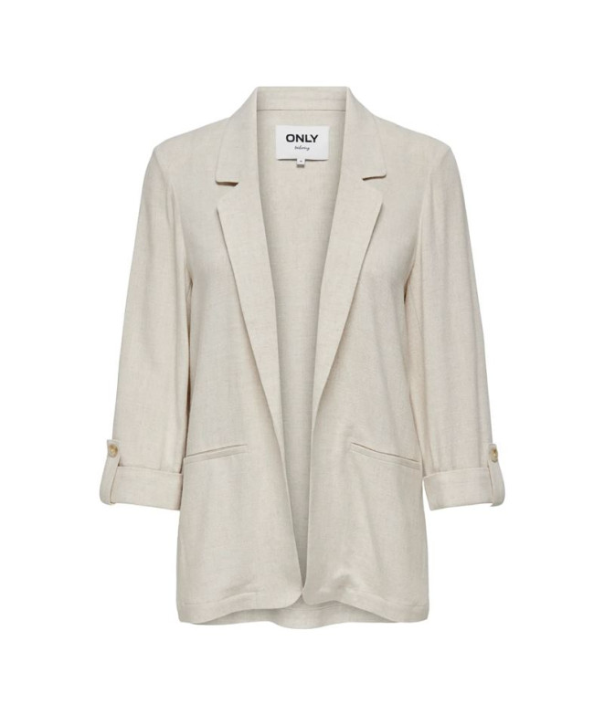 Chaqueta Only Onlsiesta 3/4 Open Lin Bl Blaze Tlr Noos Mujer Moonbeam
