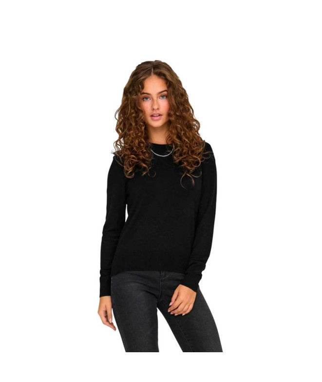 Sudadera Only Onlvenice Life Ls Oneck Knt Black Mujer