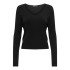 Sudadera Only Onlvenice Life Ls Vneck Knt Nca Mujer Negro