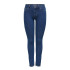 Calça Only Onlhush Mid Skin Ank Rw Dnm Akm187 Noos Dark Blue Denim Mulher
