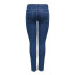 Calça Only Onlhush Mid Skin Ank Rw Dnm Akm187 Noos Dark Blue Denim Mulher