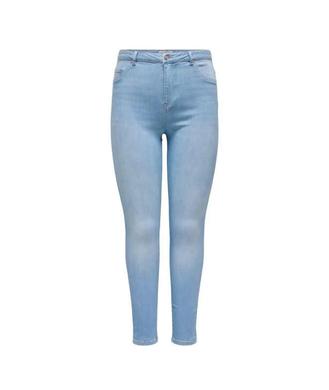 Pantalón Only Carthunder Reg Push Up Sk Dnm Bj098 Noos Light Blue Denim Mujer
