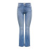 Pantalón Only Onlblush Mw Back Pock Fla Tai222 Dnmnoos Medium Blue Denim Mujer