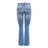 Pantalón Only Onlblush Mw Back Pock Fla Tai222 Dnmnoos Medium Blue Denim Mujer