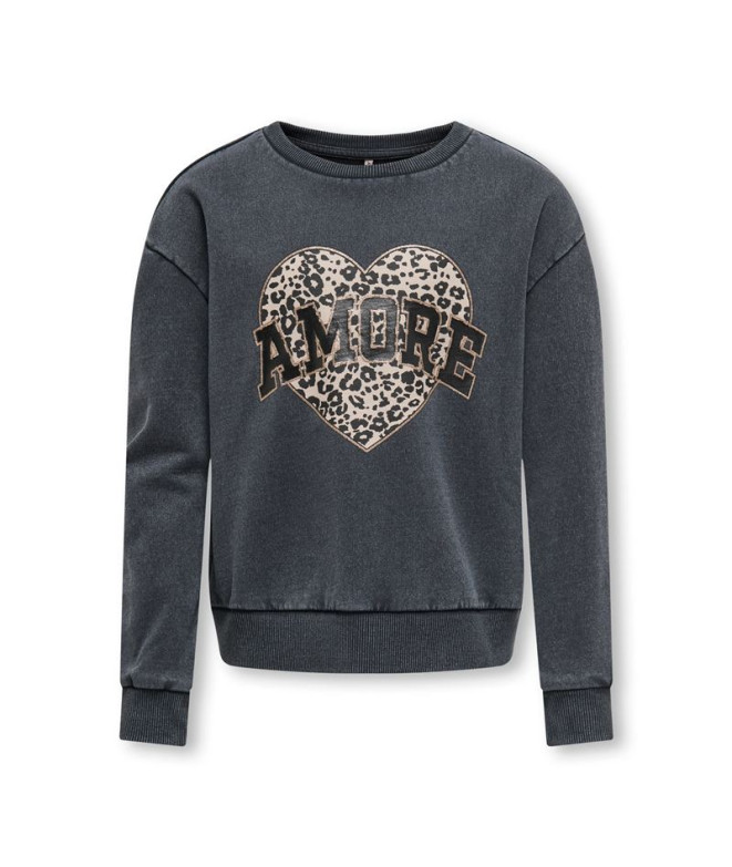 Sudadera Only Kogruna L/S O-Neck Box Cs Noos Niña Phantom