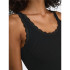 Camiseta Only Onlsara Sharai Lace Tank Noos Preto Mulher
