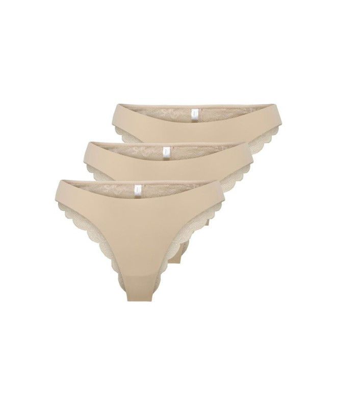 Braga Only Onlchloe Lace zil 3-Pack Noos Acc Peach Taffy Pack:X3 Mujer