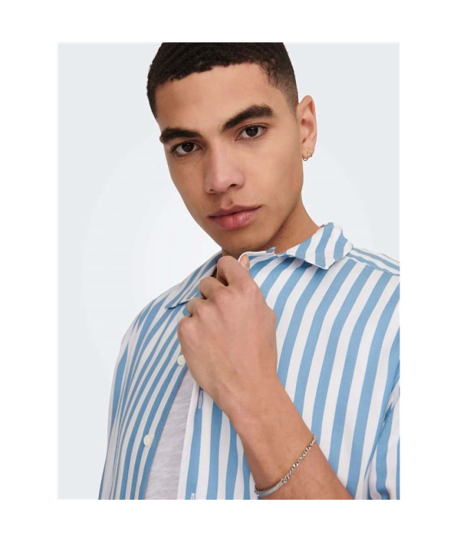 Camisa Only & Sons Onswayne Life Ss Viscose...