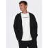 Sudadera Only & Sons Onsceres Zip Thr. ie Noos Black Hombre