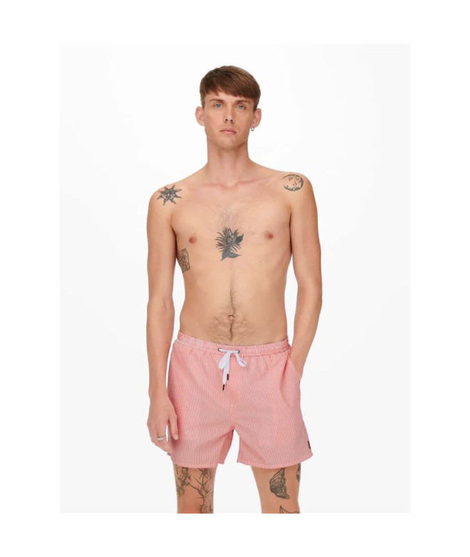 Maillot de bain Only & Sons Onsted Stripe...