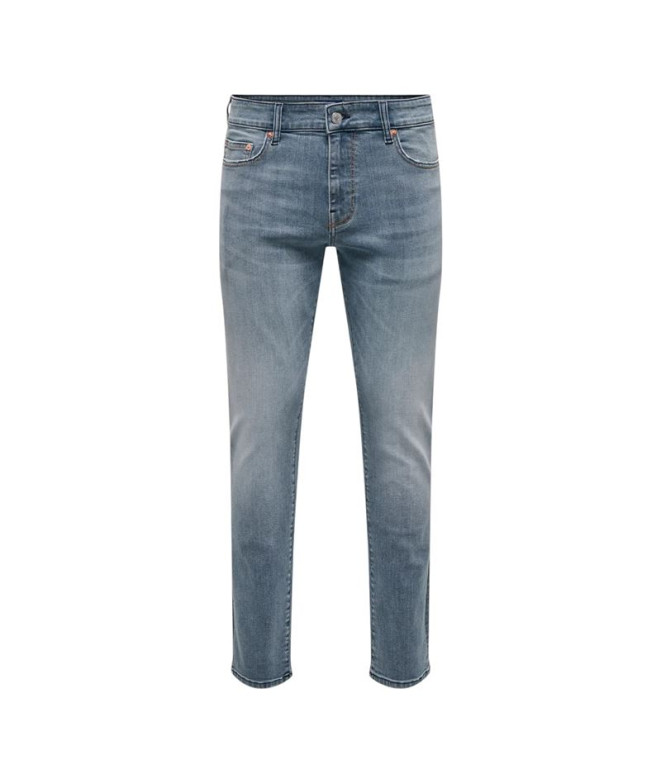 Pantalón Only & Sons Onsloom Slim Blue Grey 4064 Tai Dnm Dark Blue Denim Hombre