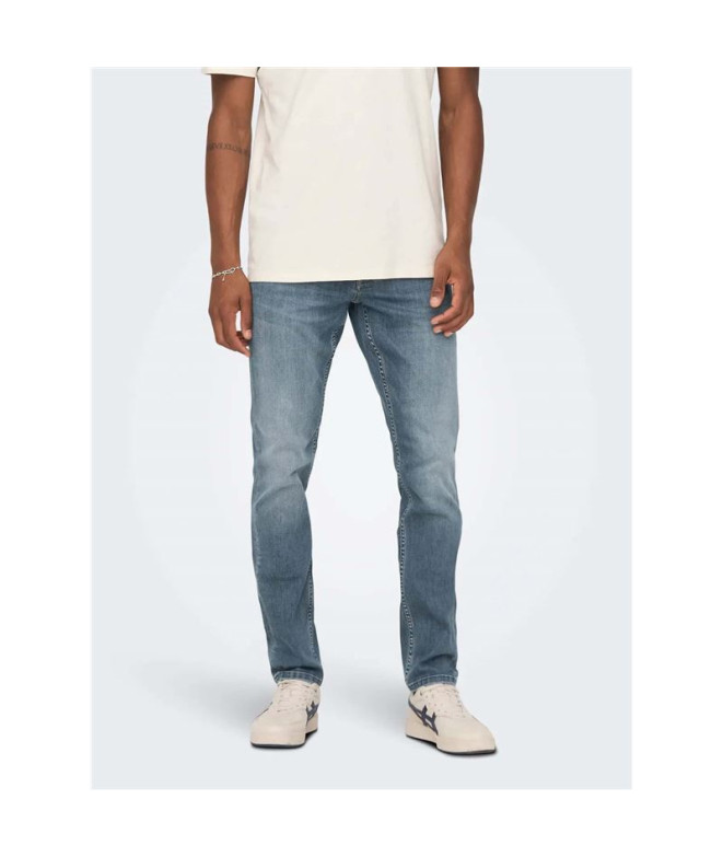 Pantalón Only & Sons Onsloom Slim Blue Grey...