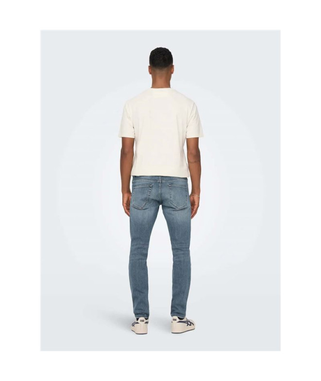 Pantalón Only & Sons Onsloom Slim Blue Grey...