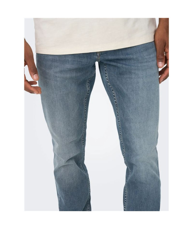Pantalón Only & Sons Onsloom Slim Blue Grey...