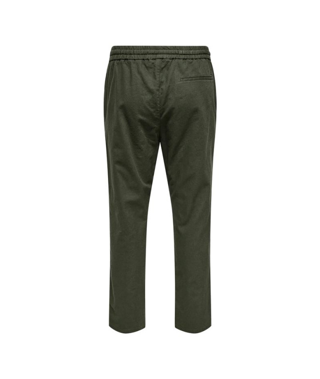 Pantalón Only & Sons Onslinus Crop 0007 Cot Lin...