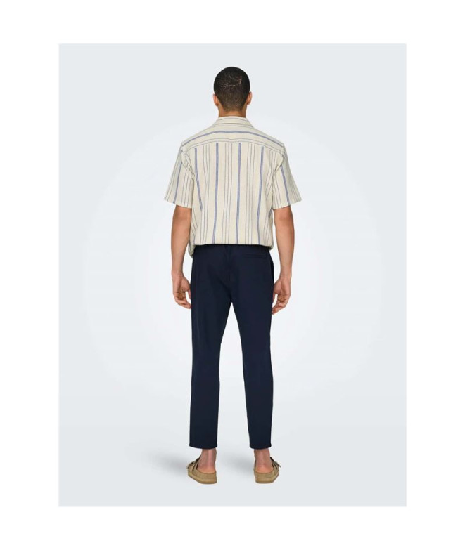 Pantalón Only & Sons Onslinus Crop 0007 Cot Lin...
