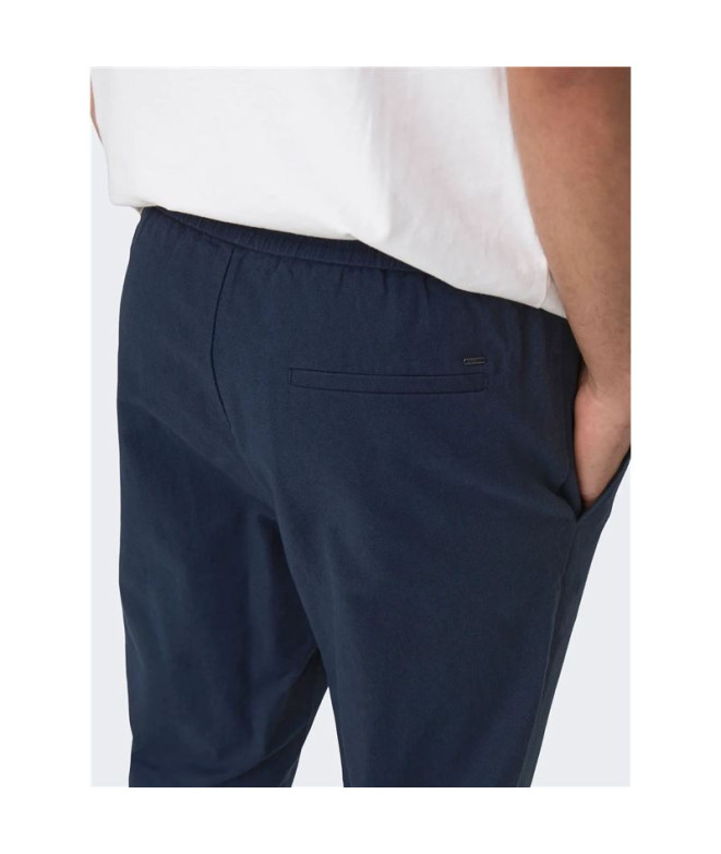 Pantalón Only & Sons Onslinus Crop 0007 Cot Lin...