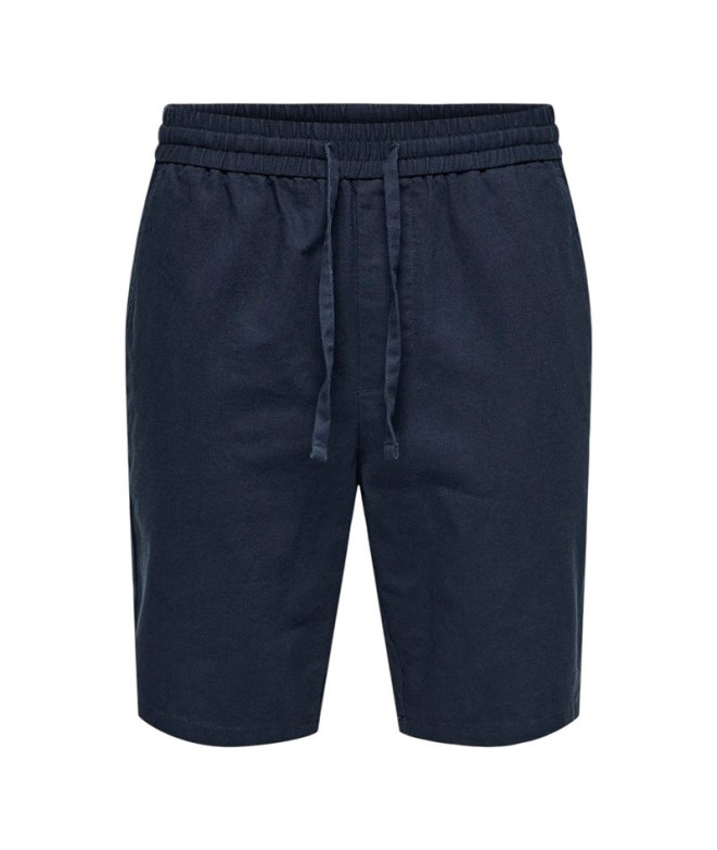 Pantalón Only & Sons Onslinus 0007 Cot Lin Noos Dark Navy Hombre